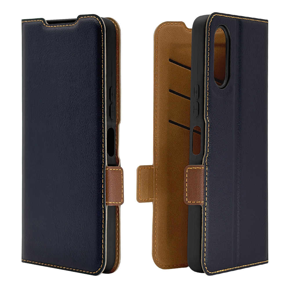 arrows We3 薄型手帳サイドマグネットケース NV×BR